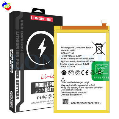 Batteria per telefono cellulare da 6000mAh BL-58BX X680 per batteria infinix Hot 9 play