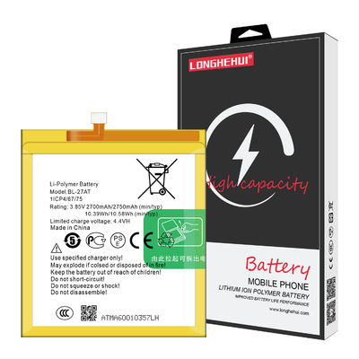 BL-27AT Batteria di ricambio originale per telefono cellulare per Tecno phantom 6 A6 3.85V 2750mAh batteria polimerica agli ioni di litio