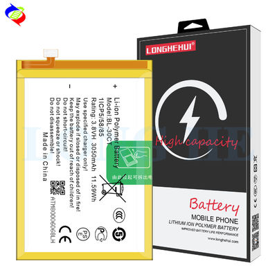 Batteria agli ioni di litio BL-30CT per smartphone Tecno L7 L8 batteria digitale per telefono cellulare 3.8V 3050mAh
