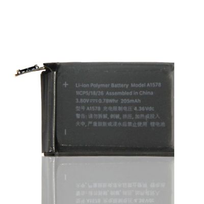 Batteria per orologi intelligenti di sostituzione nera per Apple Watch Serie 1 S1 38mm A1578 Originale