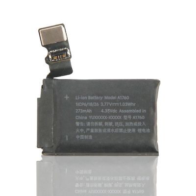 Batteria ricaricabile da 273mAh A1760 A1757 A1816 serie 2 batteria da 38mm per orologio Apple serie2