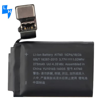 Fornitura di batteria ricaricabile ODM da 334mAh per Apple Watch Serie 2 38mm 42mm A1760 A1761