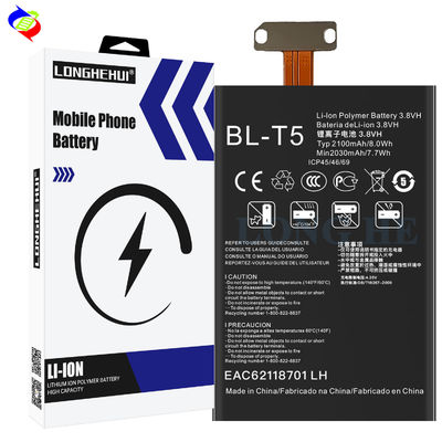 BL-T5 ricaricabile 2100mAh batteria sostitutiva 3.8V per LG Nexus 4 Mako Optimus G E975