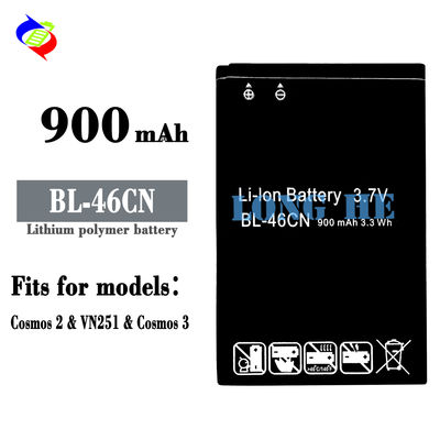 LG Cosmos 2 3 A340 430G A380 WINE 3 UN530 F4 VN220 VN251 BL-46CN Batteria nera