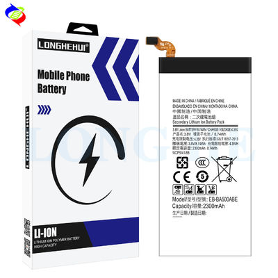 Batteria bianca EB-BA500ABE per Samsung Galaxy A5 A500 2015 A500FU 2300mAh 3.8V