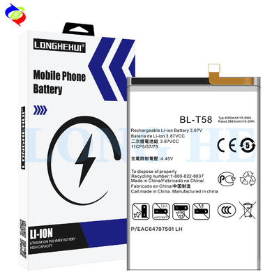 Protezione a doppio circuito integrato 4000mah BL-T58 Batteria per cellulari per LG Batteria ricaricabile