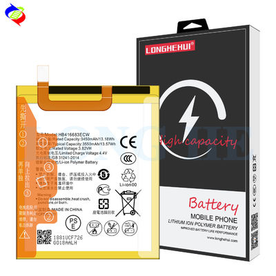 Protezione a doppio circuito integrato HB416683ECW Batteria per telefono cellulare Huawei Nexus 6P H1511 H1512