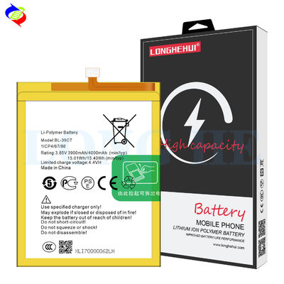 Protezione a doppio circuito BL-39CT 3900mAh 3.85V Batteria di ricambio per telefono cellulare TECNO