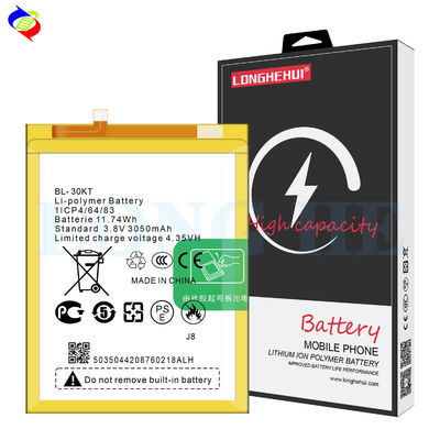 Batteria BL-30KT 3050mAh per telefono cellulare Tecno J8 ricaricabile e duratura