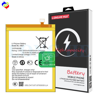 BL-39DT Batteria polimerica agli ioni di litio originale 3900mAh 4.35V per Tecno L9 Telefono cellulare A