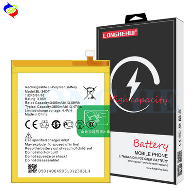 BL-34DT 3.85V 3500mAh Batteria ricaricabile per Tecno Phantom 9 CC9 AB7 Camon 12 Pro