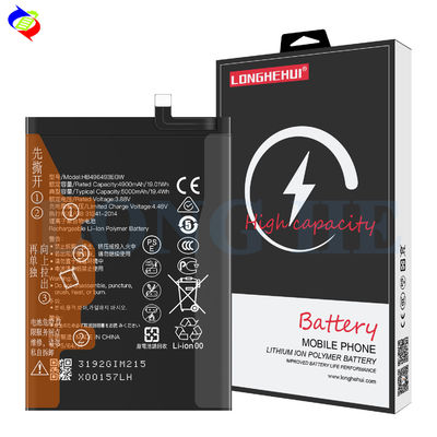 Protezione a doppio circuito integrato 5000mAh 4,35V Batteria polimerica agli ioni di litio HB496493EGW per telefoni cellulari Huawei