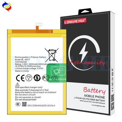BL-49CT 4900mAh Batterie ricaricabili per cellulari per Tecno WX3 Pro WX3P B12 3.85V