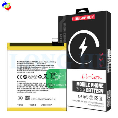ODM/OEM BLP659 3430MAH Batteria ricaricabile a polico agli ioni di litio per Oppo R15 Pro