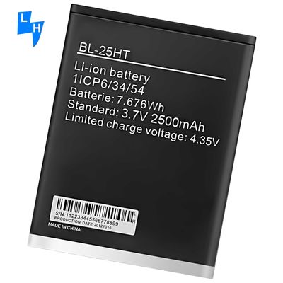 Protezione a doppio circuito interconnesso Bianco BL-25HT 2500mAh Camon C7 Batteria per telefono cellulare per Tecno C7
