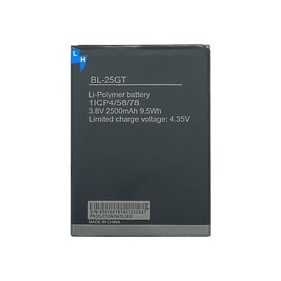 BL-25GT sostituzione della batteria del telefono cellulare per Tecno N9 N9S MOQ 3.8V 2500mAh