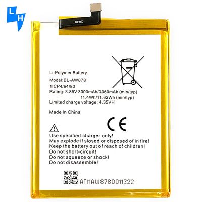 Batteria di telefono cellulare duratura BL-AW878 per Infinix X5010 Coding AW878 e 3060mAh