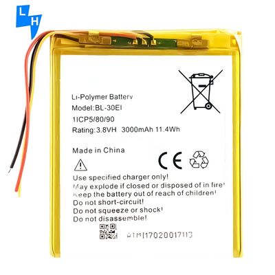 Batteria da 3000 mAh per itel 1701 1702 7C 7D P702 BL-30EI Telefono cellulare Garanzia di longevità