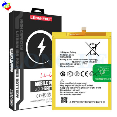Batteria BL-39JX da 4000 mAh per telefono cellulare Infinix X623 Hot 6x e fonte di alimentazione durevole