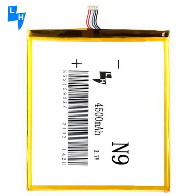 Batteria al litio in polimero giallo ad alta capacità BL-N9 per telefono cellulare Tecno N9 4500mAh 3.7V
