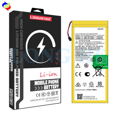 MOQ Batteria in polimero bianco per Motorola G5S G5S Plus G6 HG30 3000mAh personalizzabile