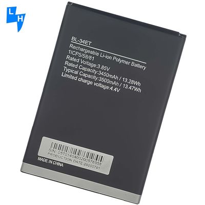 Tecno POP 3 BB2 Telefono cellulare BL-34ET Batteria ricaricabile per polizzatore agli ioni di litio originale