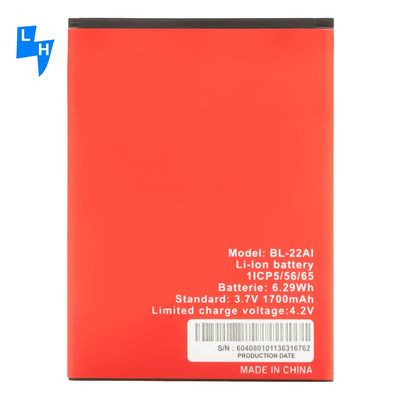 Protezione a doppia interfaccia BL-22AI batteria OEM a ioni di litio per cellulari per batterie itel