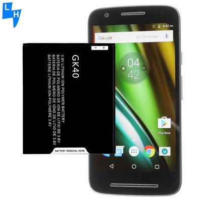 Batteria ad alta capacità 2800mAh GK40 per Motorola G4 Play G4 XT1607 XT1609 XT1600 in nero