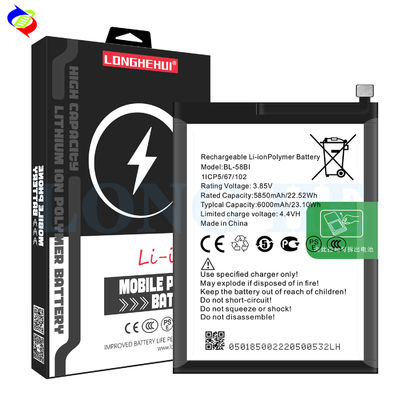 Silver AAA BL-58BI 3.7V 2100mAh Batteria ricaricabile al litio per itel Hot 9 Play
