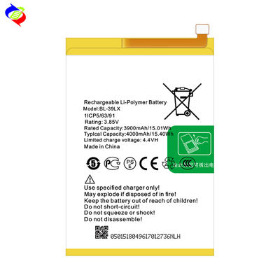 Infinix S5 Batteria 4000mAh BL-39LX X652 Protezione a doppio circuito integrato Batterie ricaricabili