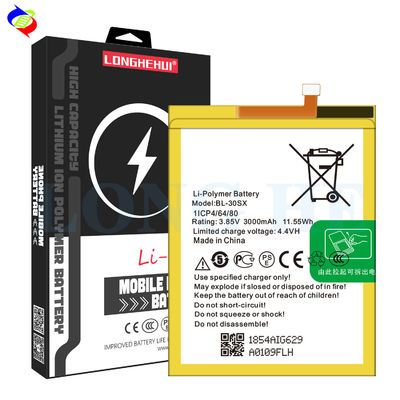 3000mah 3.85v BL-30SX Batteria ricaricabile OEM/ODM per Infinix X522 0 Ciclo 1