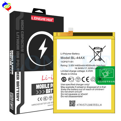 4500mAh BL-44AX X571 Batteria ricaricabile per Infinix Note 4 Pro Alta capacità Bianco
