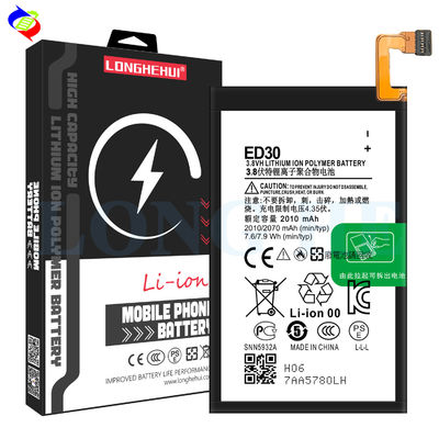 ED30 3.8V 2010mAh Batteria al litio polimerico per ricarica sostitutiva MOQ ODM/OEM