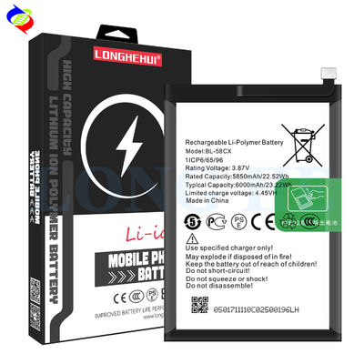 Batteria BL-58CX per Infinix X659 6000mAh Capacità Protezione a doppio circuito integrato OEM / ODM
