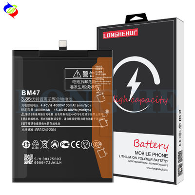 Batteria sostitutiva di alta capacità BM47 per Xiaomi Redmi 3 3S 3X 3Pro 4X 4100mAh