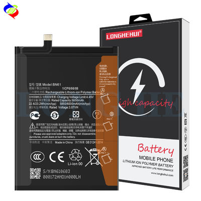 Batteria polimerica al litio neri ricaricabile BN61 per MI POCO X3 8GB RAM 6000mAh 3.87V