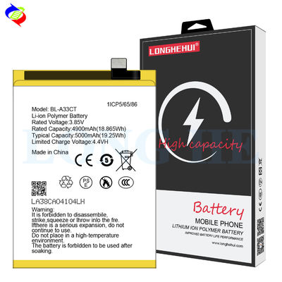 Compatibile Infinix Batteria polimerica ricaricabile agli ioni di litio BL-A33CT per GM22 5000mAh 3.85V