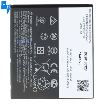 Batteria ricaricabile e AAA 2000mAh JE30 per Motorola Moto E5 Play Go Edition