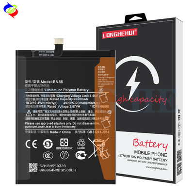 Batteria polimerica agli ioni di litio BN55 nera per Redmi NOTE 9S 5020mah 3.87V ODM/OEM