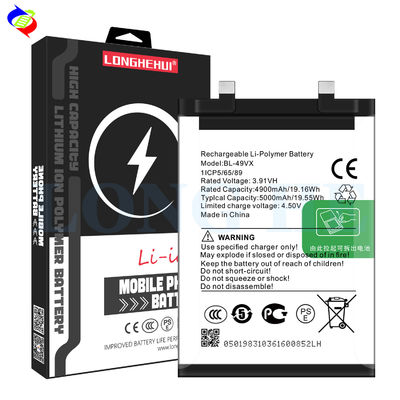 Capacità 5000mAh per Infinix BL-49VX 3.91V Batteria ricaricabile per Note 40 Pro X6851