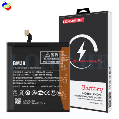 Batteria di sostituzione originale per Xiaomi Redmi 4s BM38 3260mAh 3.85V Telefono di sostituzione