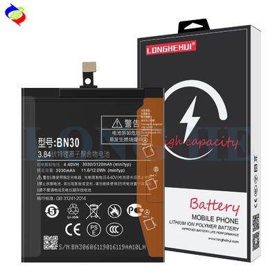 3120mAh BN30 Batteria di ricambio per Xiaomi Redmi 4A Bianco Capacità originale telefono cellulare