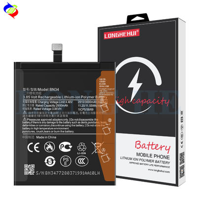 Stock BN34 3000mAh 4.4V Batteria polimerica agli ioni di litio per Xiaomi Mi Redmi 5A Mobile Phone