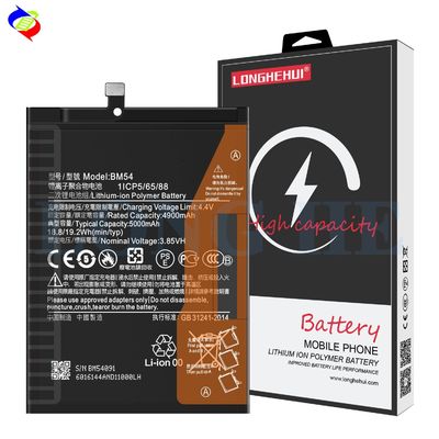 Redmi Note 9 5G Batteria BM54 5000mAh per BM54 Batterie ricaricabili per cellulari
