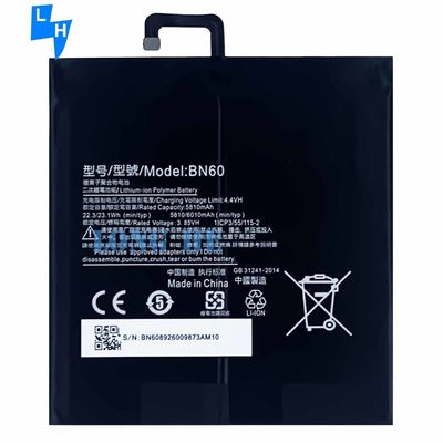 Batteria per tablet di 6000mAh nera per Xiao Mi Pad 4 Alta capacità OEM BN60