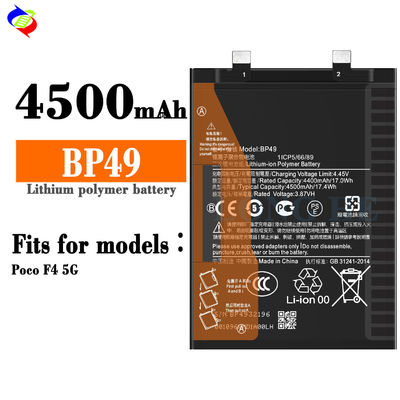 Batteria BP49 di scorta per Xiaomi Mi POCO F4 5G ad alta capacità e prestazioni stabili