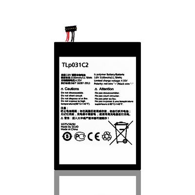 TLp031C2 Batteria per Alcatel One Touch OT-8030/B Mobile Smart Phone 3.8V 3100mAh