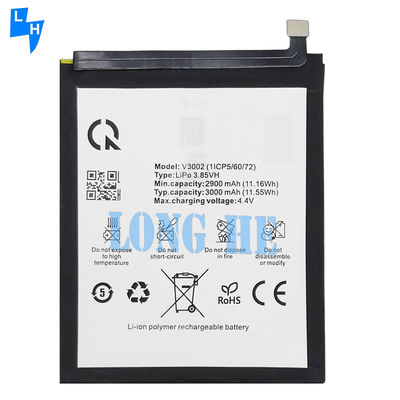 3000mAh 3.85V Batteria ricaricabile Li-ion polimerico V3002 per Vsmart Joy 1 Telefono cellulare