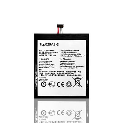 Colore bianco TLP029A2 3.8V 2910mAh Batteria al litio polimerico per ricarica sostitutiva