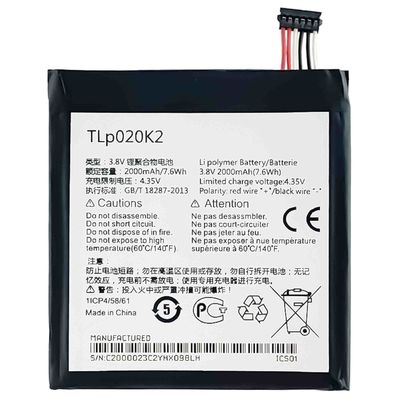 Alcatel One Touch Idol 3 4.7 OT6039 6039Y 6039H 6039K Batteria 2000mAh TLP020K1 TLP020K2